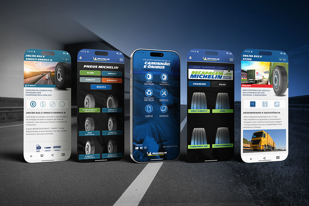 Michelin Folheteria Digital Pneus de Carga