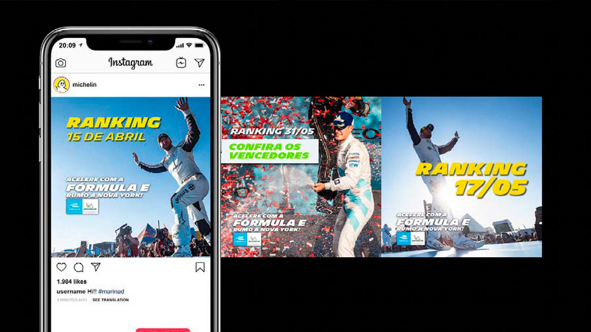 Site campanha Michelin Fórmula E
